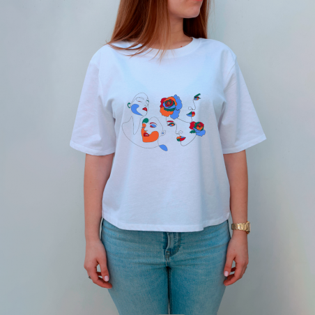 Camiseta Arte Abstracto blanca